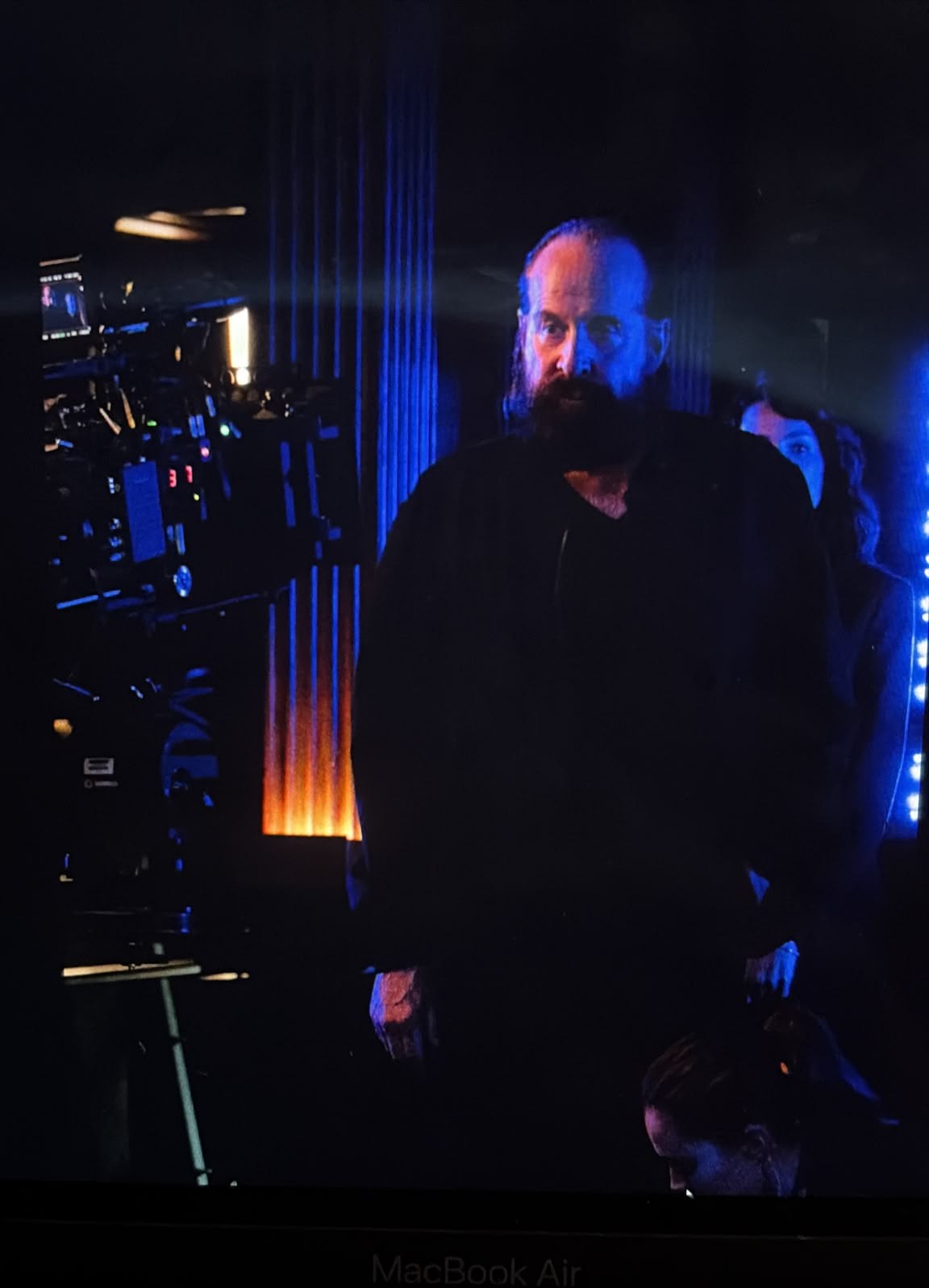 Peter Stormare on set for The Awakening